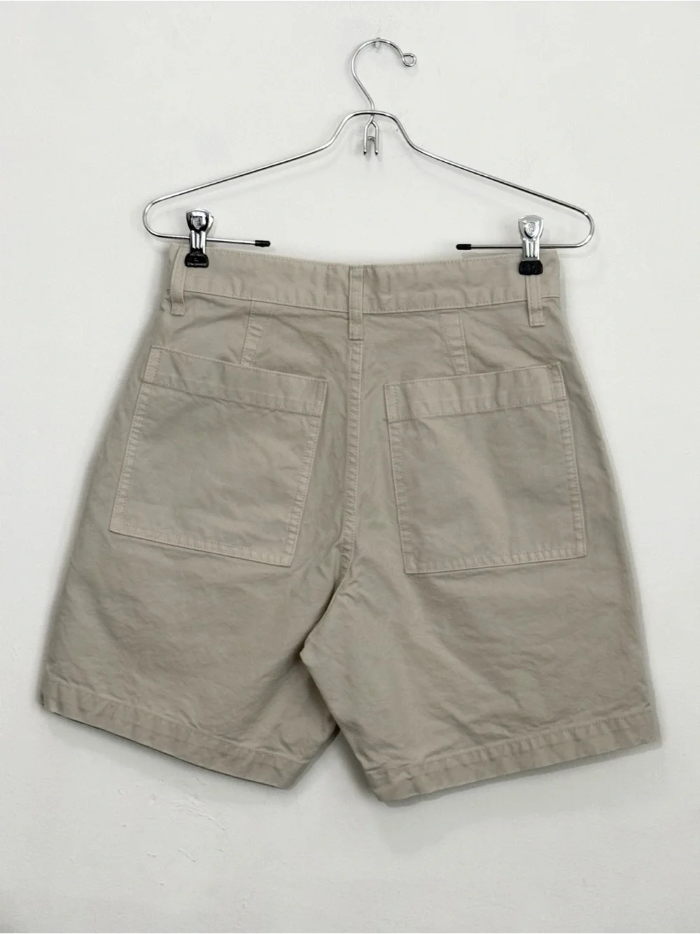 Madewell Carpenter Style Utility High Rise Shorts, Off White size 25
